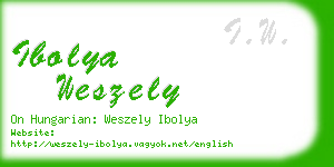 ibolya weszely business card